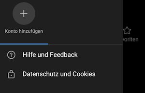 Konto einrichten